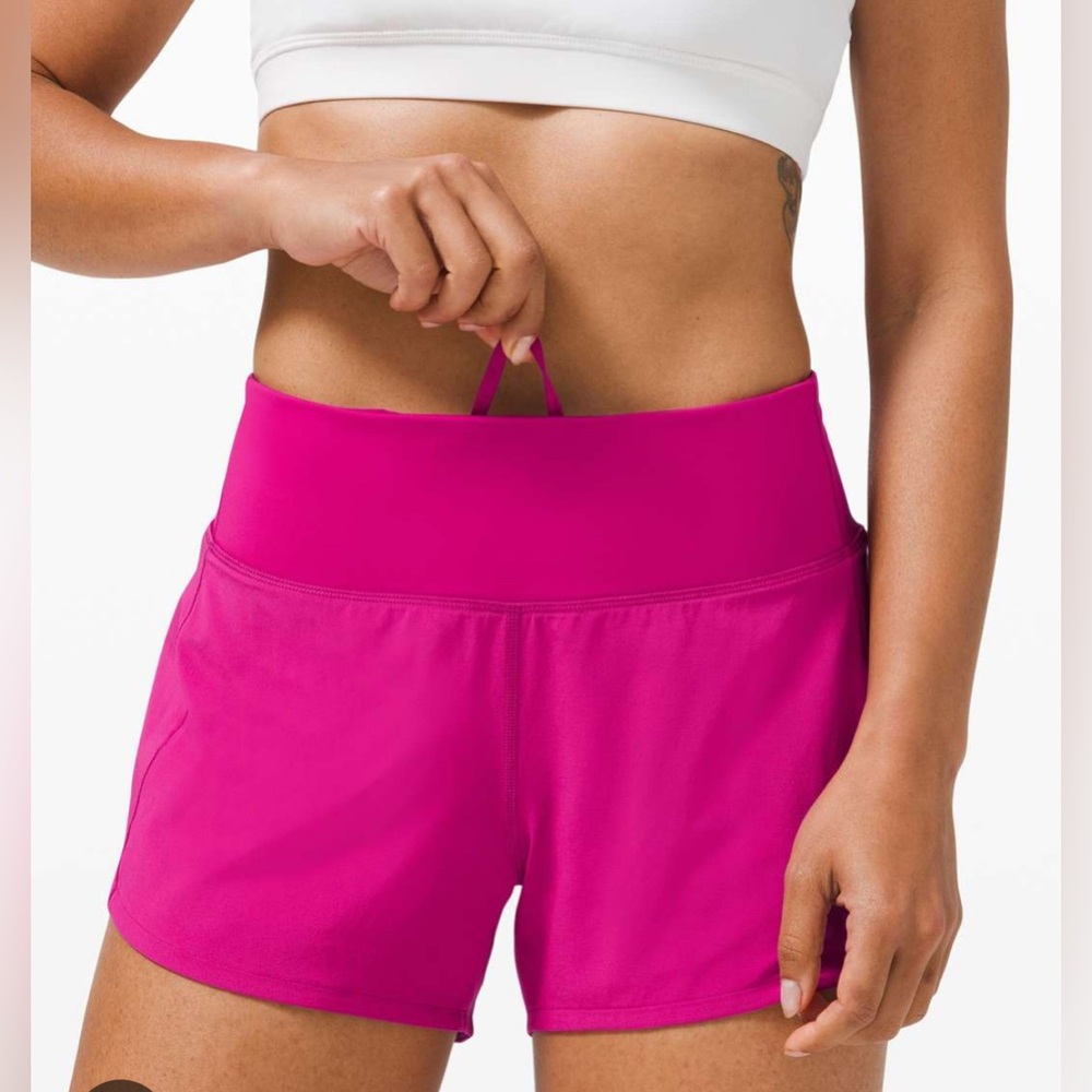 lululemon athletica Bright Pink Athletic Shorts